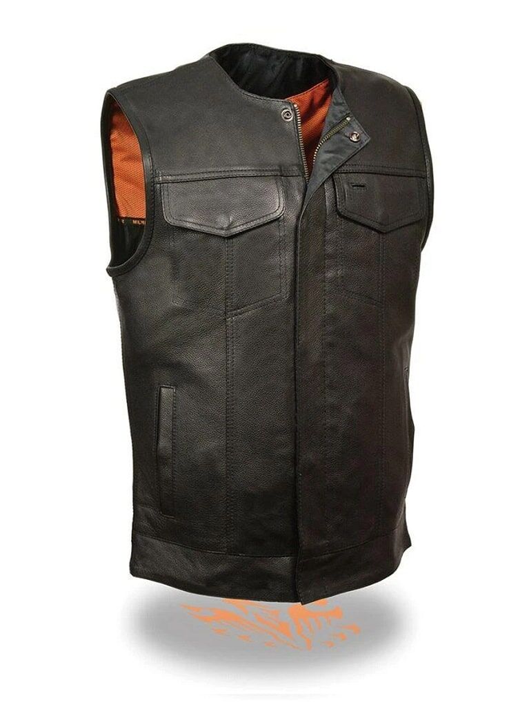 Leather vest stores near clearance me