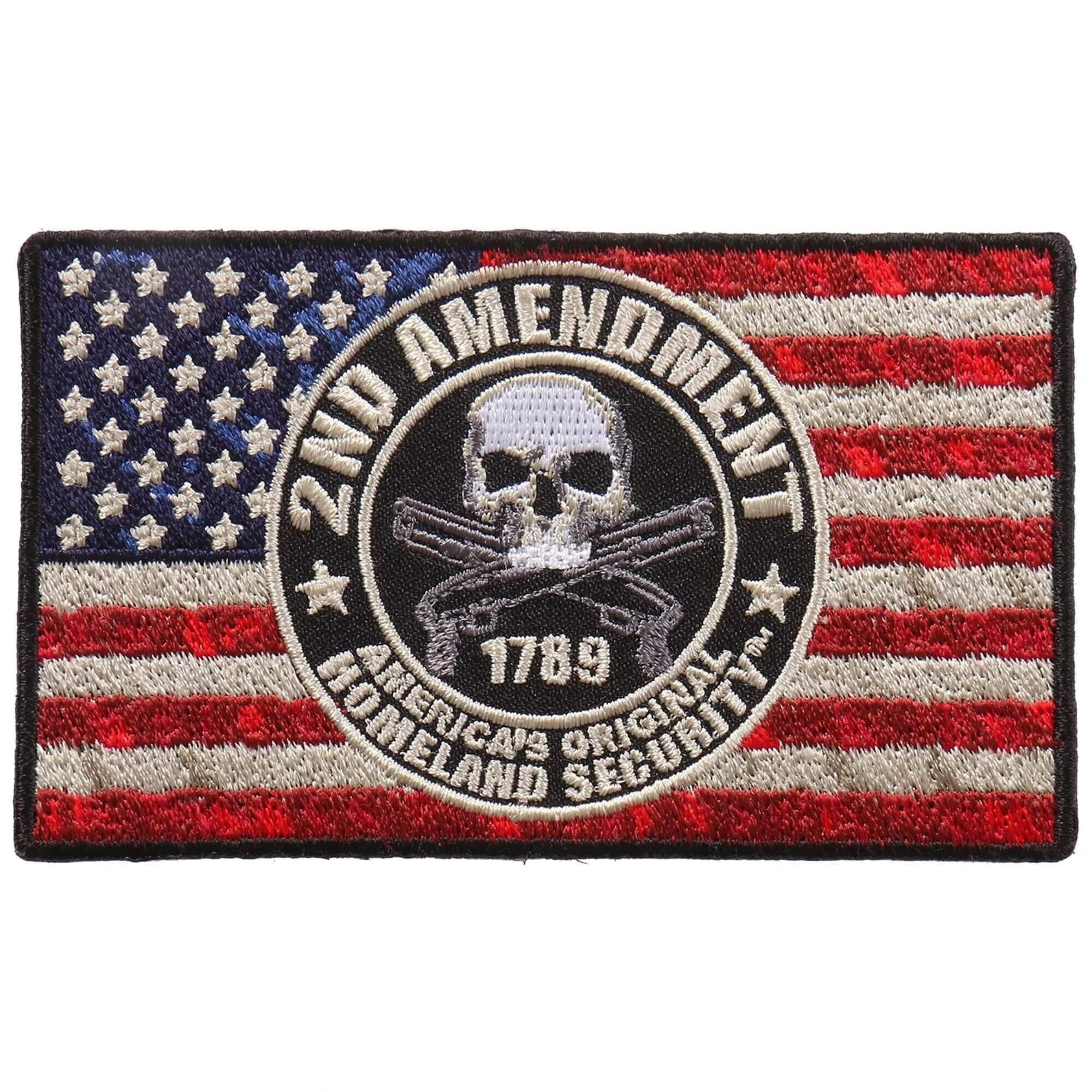 Patriotic Brotherhood Embroidered Rocker Biker Patch – Quality